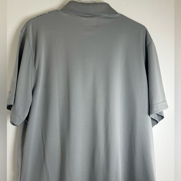 PGA Tour Golf Polo Shirt, Short Sleeve, 3-Button Gray Men's Shirt, Size Large - Picture 10 of 14